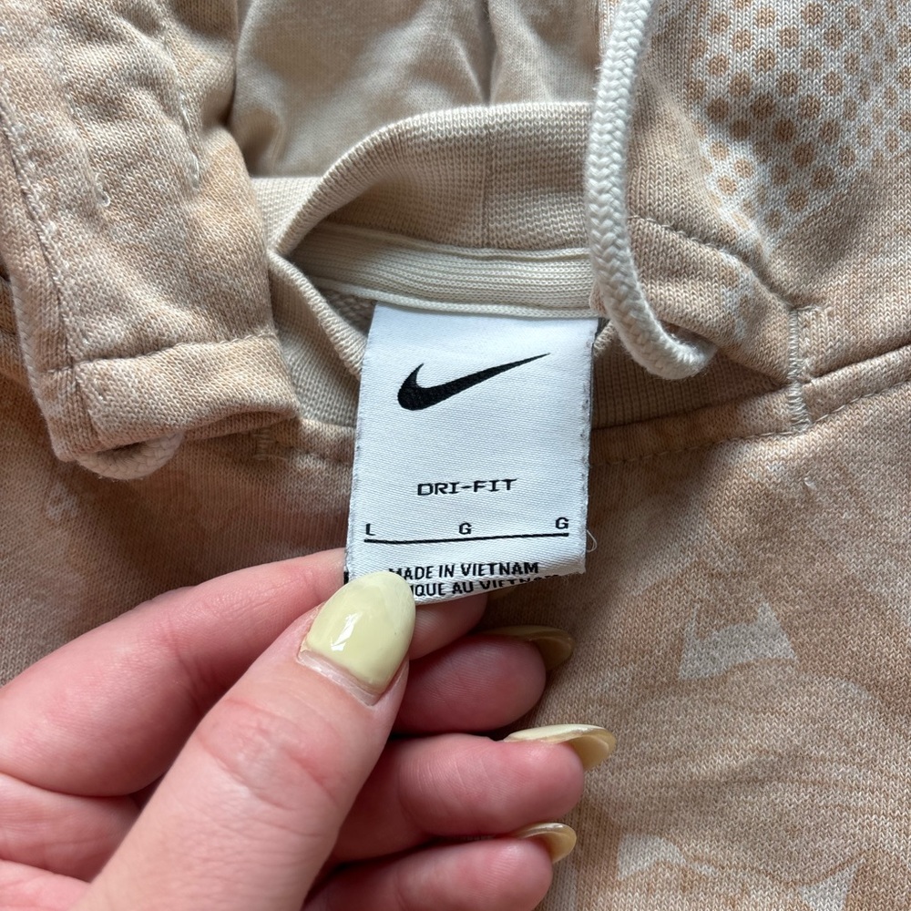 Nike Tan Sweater with Relaxed Fit and Hood - Picture 8 of 11